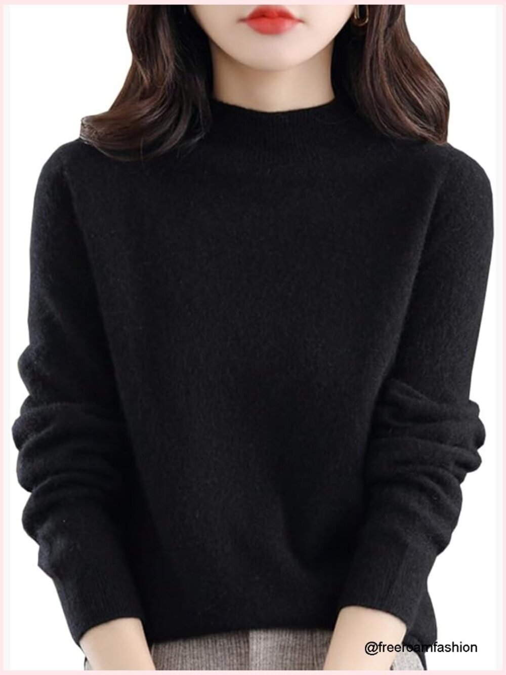 100% Merino Wool Turtleneck Pullover Soft Warm Winter Sweater